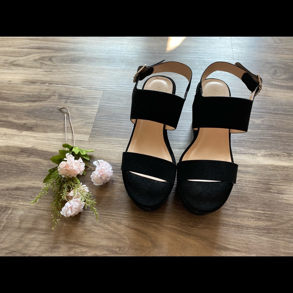 Suede Platform Sandals